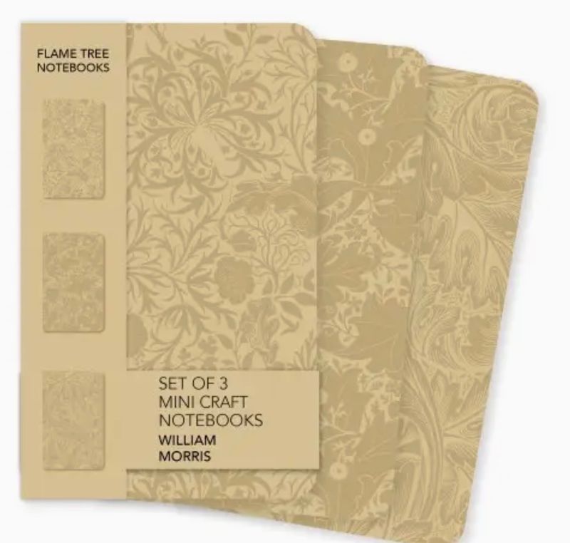 William Morris Set of 3 Mini Craft Notebooks