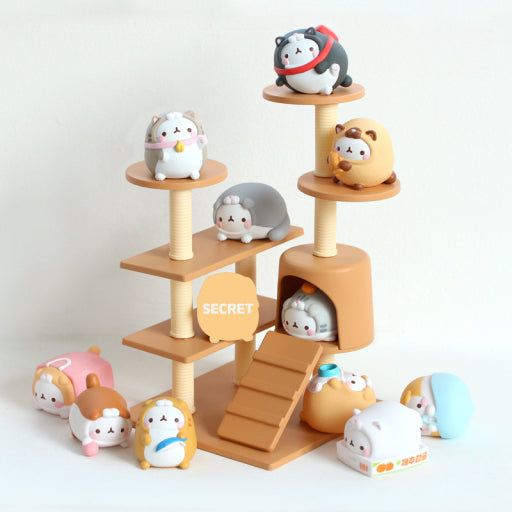 Molang Lazy Cat Costume Figure Blind Box Random Toy