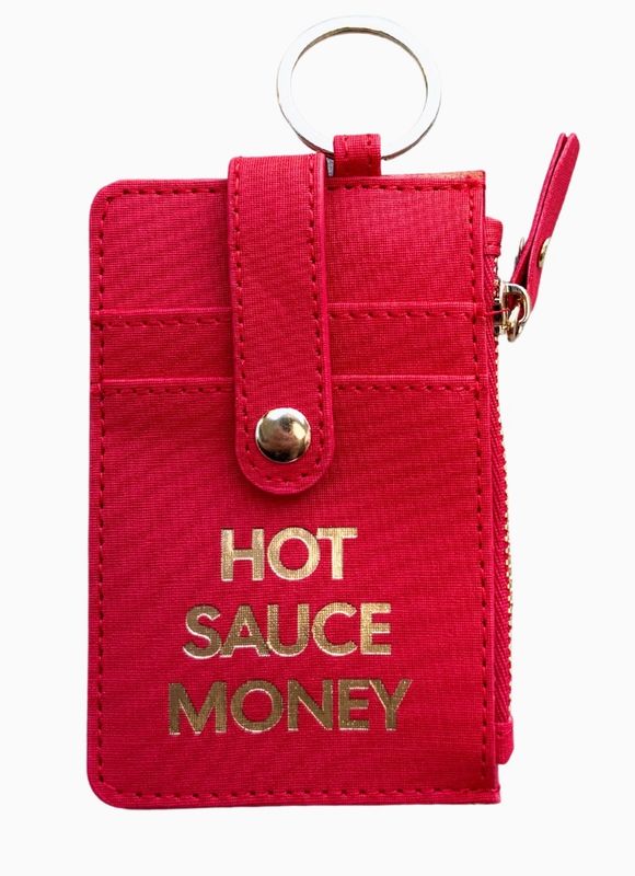 Hot Sauce Money Wallet Keychain
