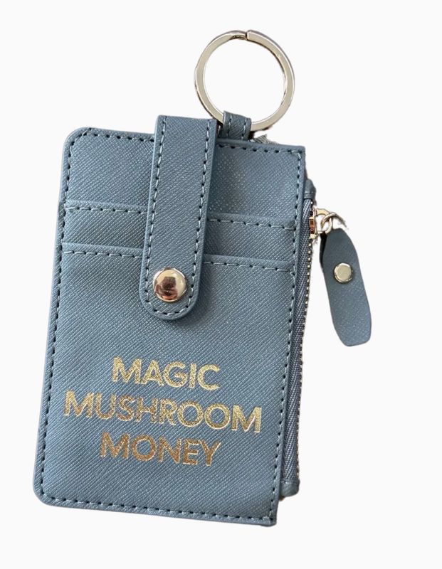 Magic Mushroom Money Wallet Keychain