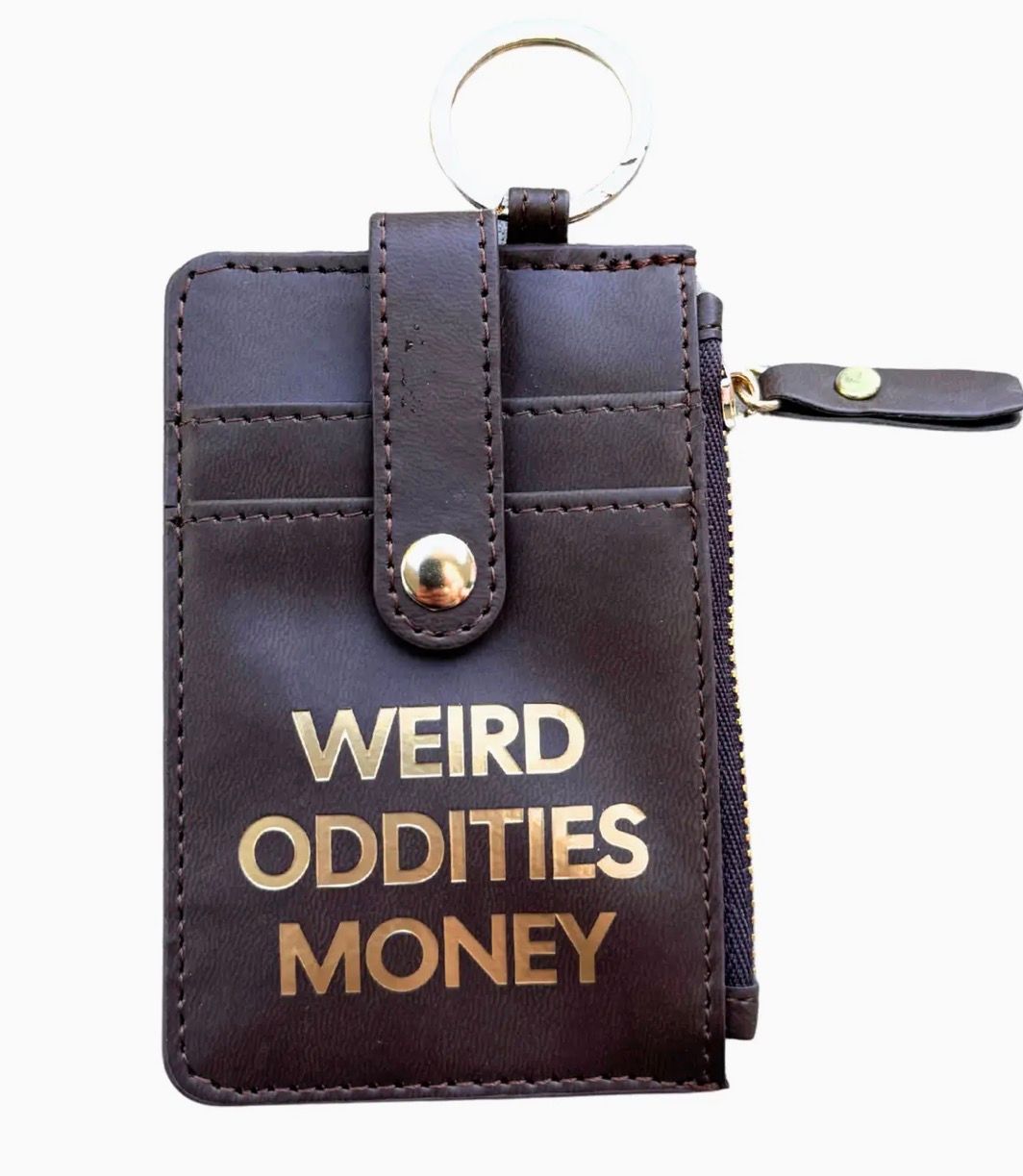 Weird Oddities Money Wallet Keychain 