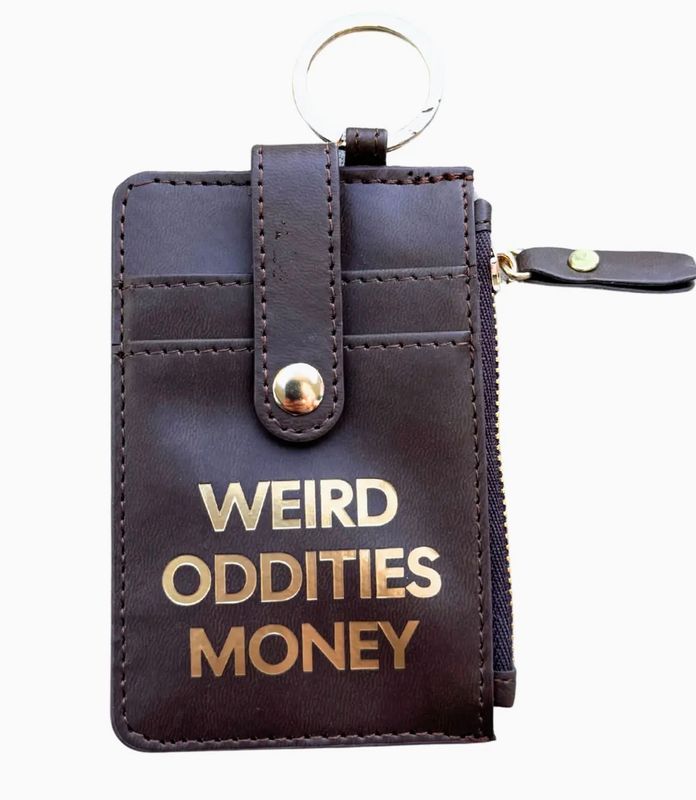 Weird Oddities Money Wallet Keychain 