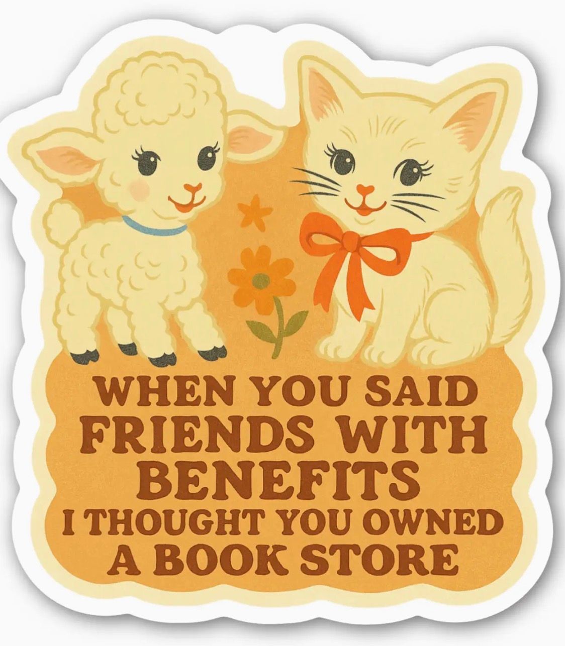 Friends With Benefits Bookstore Sticker