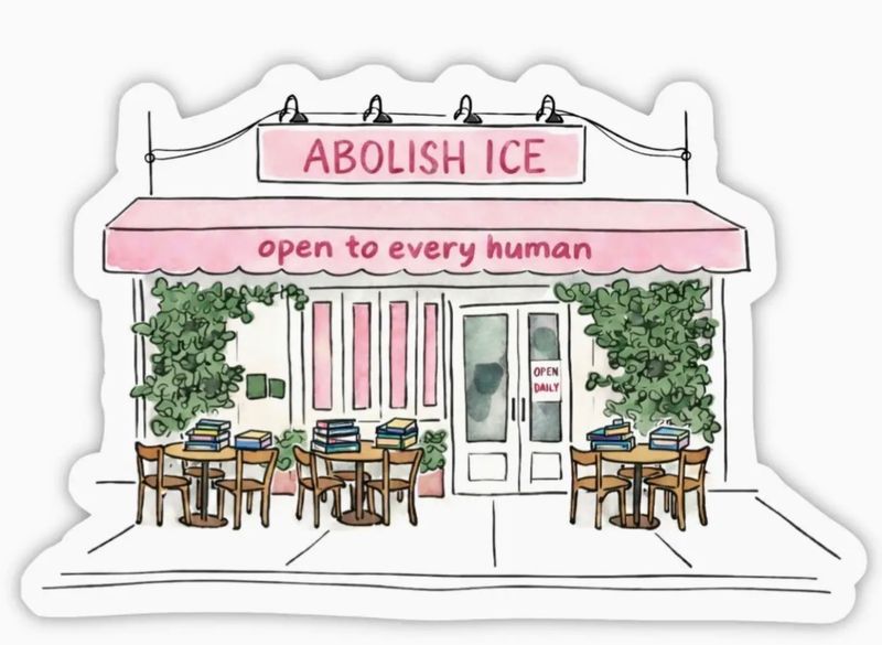 Abolish Ice - Open To Every Human Sticker
