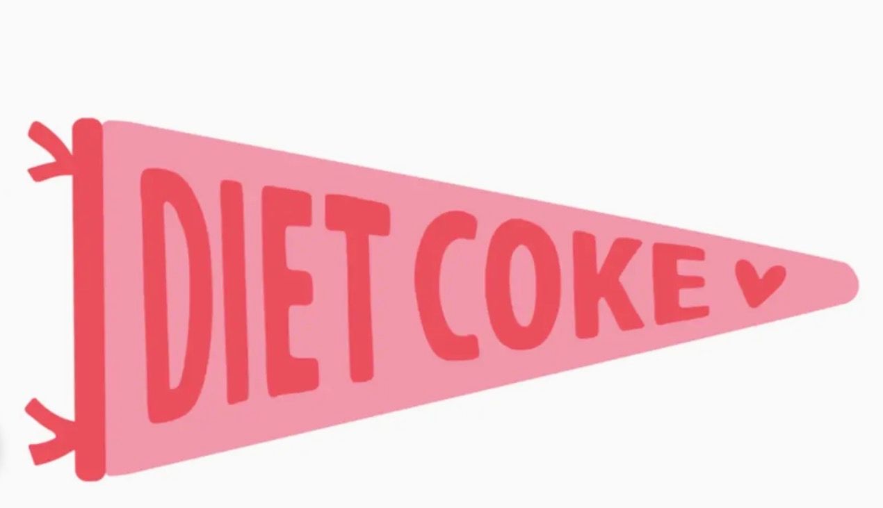 Diet Coke Banner Sticker