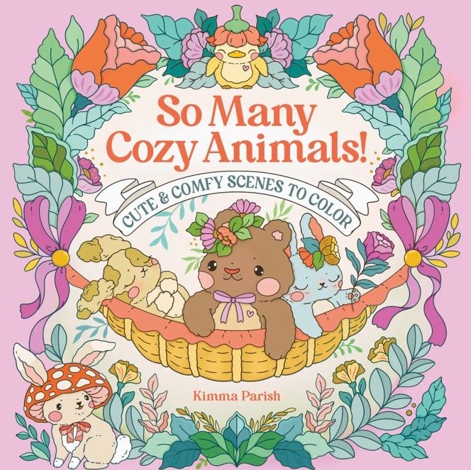 So Many Cozy Animals Coloring Book