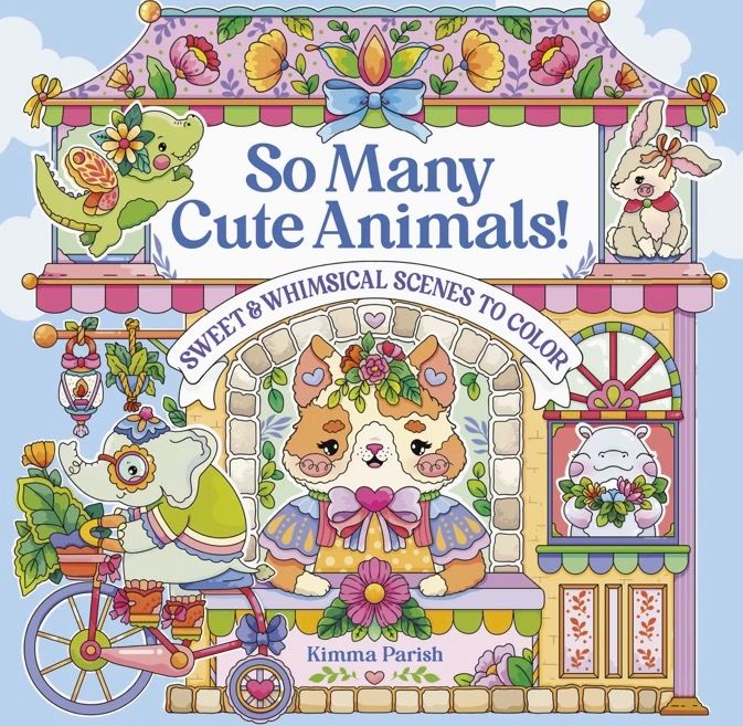 So Many Cute Animals Coloring Book