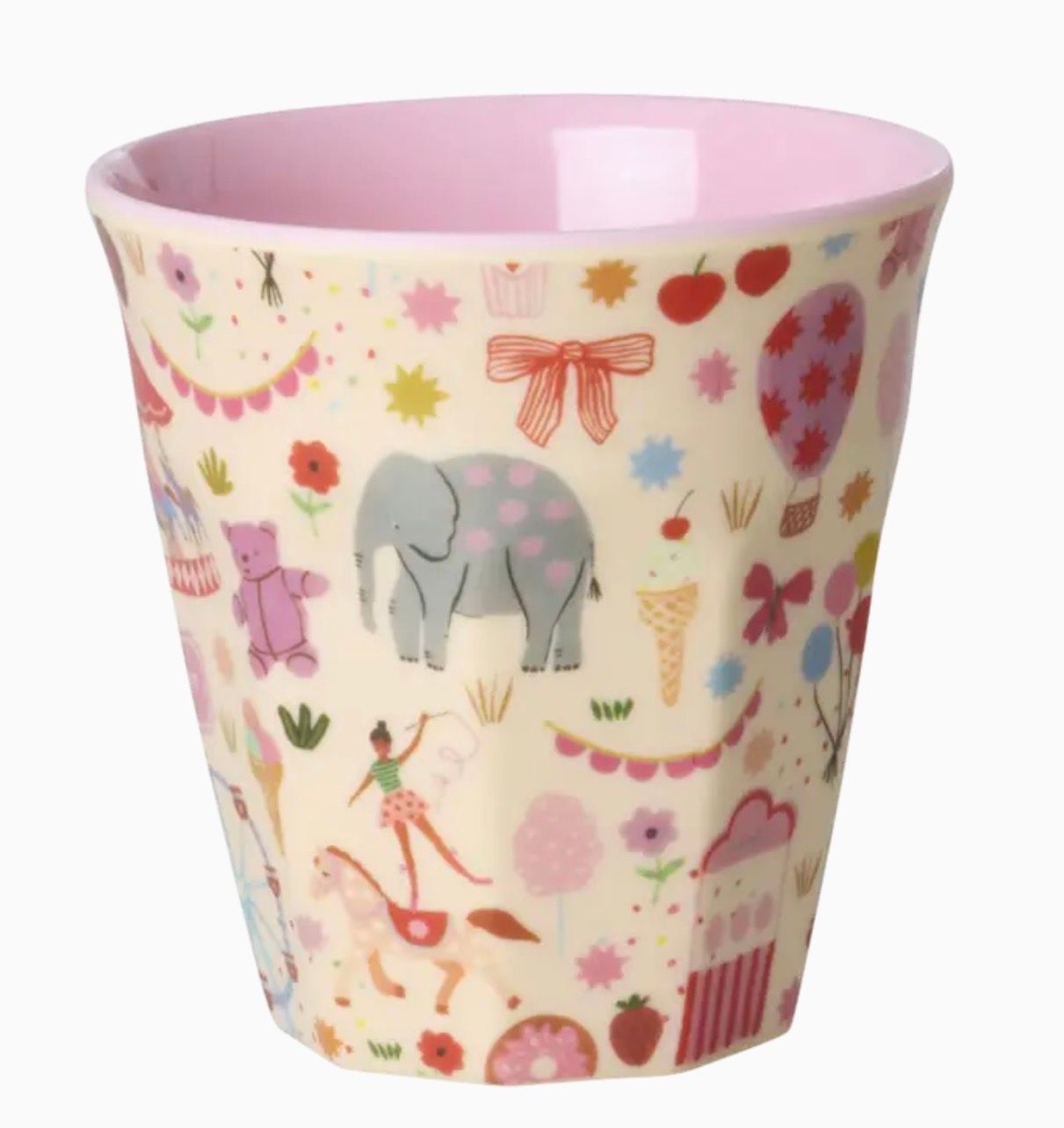 Melamine Small Pink Circus Cup