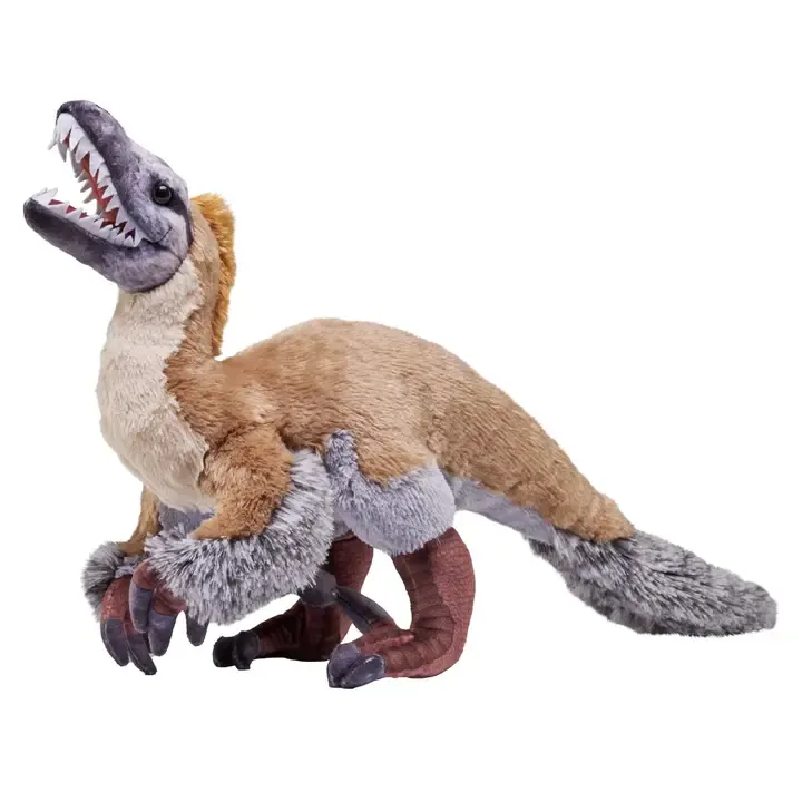 Dino Velociraptor Stuffed Animal 15"