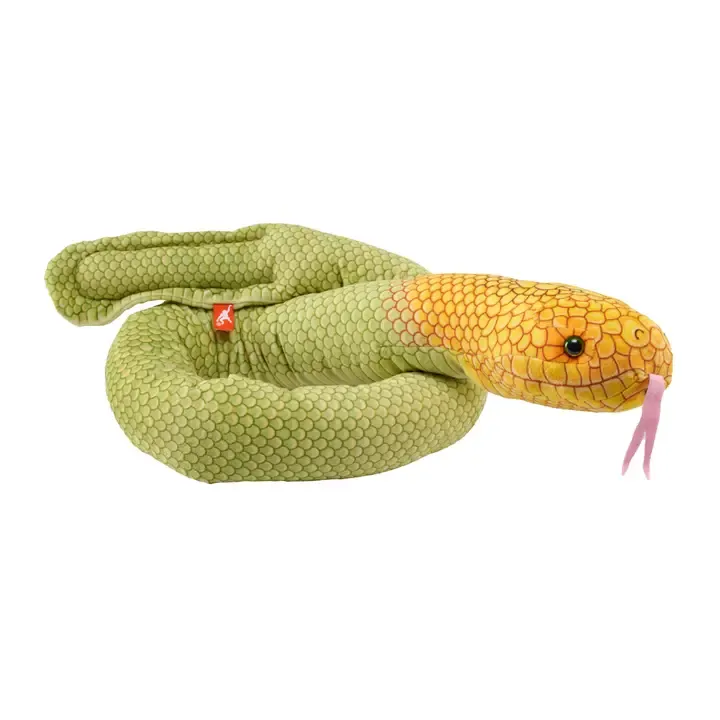 Sea Snake Olive Stuffed Animal 54"