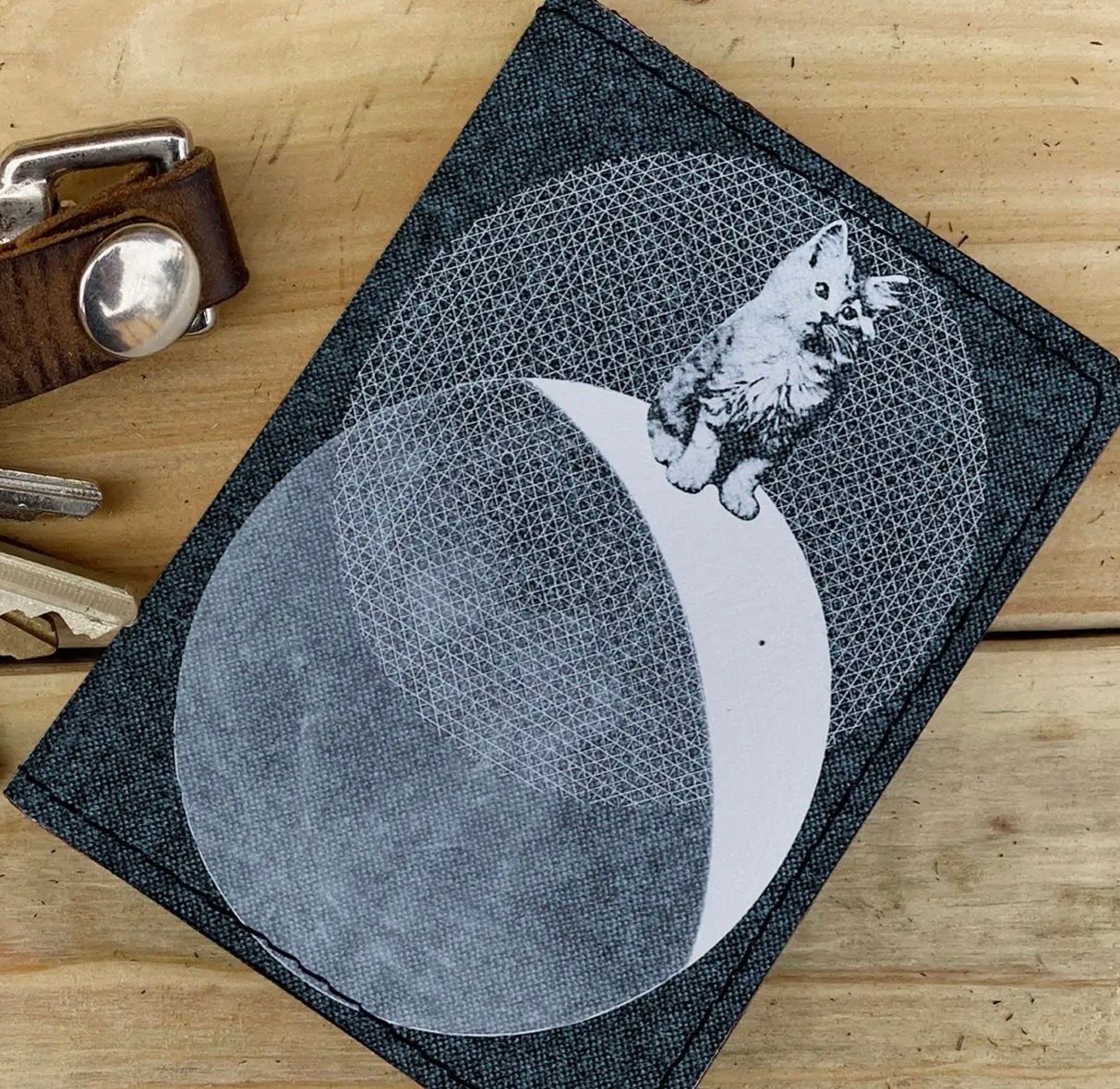 Kitty - Leather Spectrum Vert Cardholder Wallet