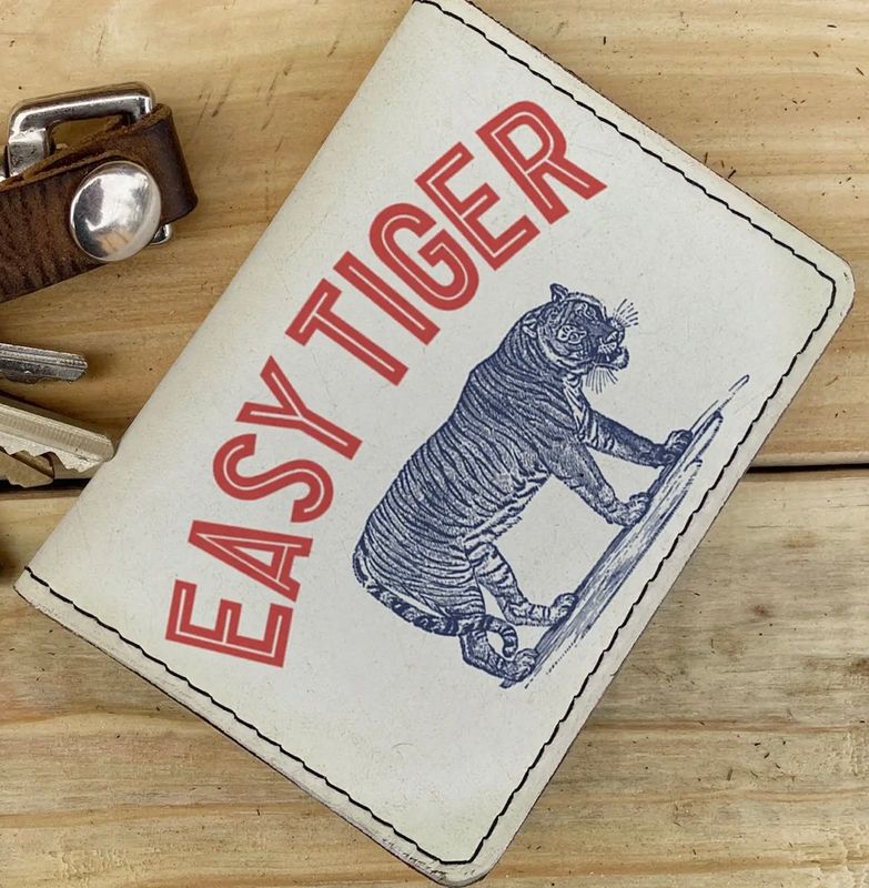 Easy Tiger - Leather Spectrum Vert Cardholder Wallet