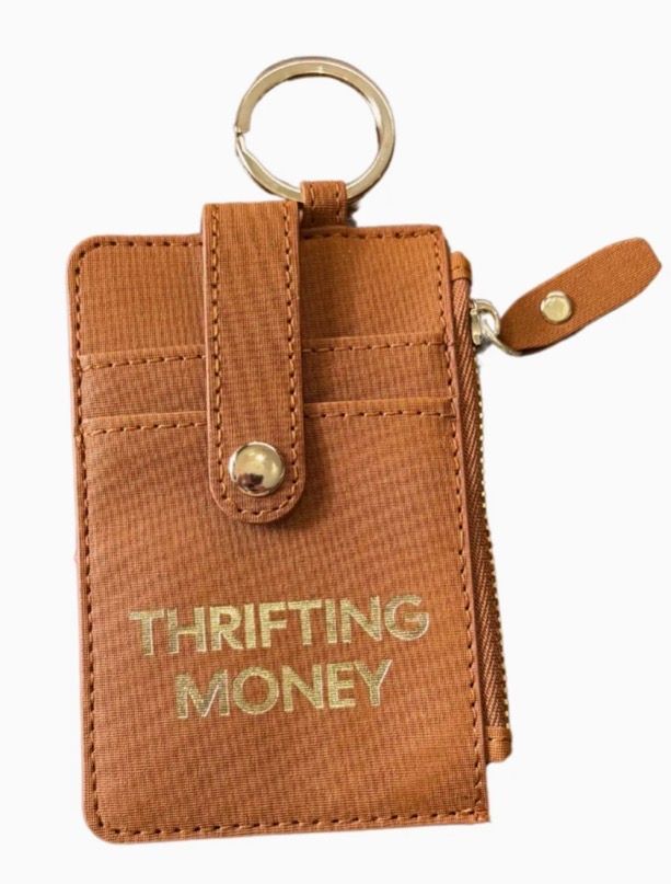 Thrifting Money Keychain Wallet
