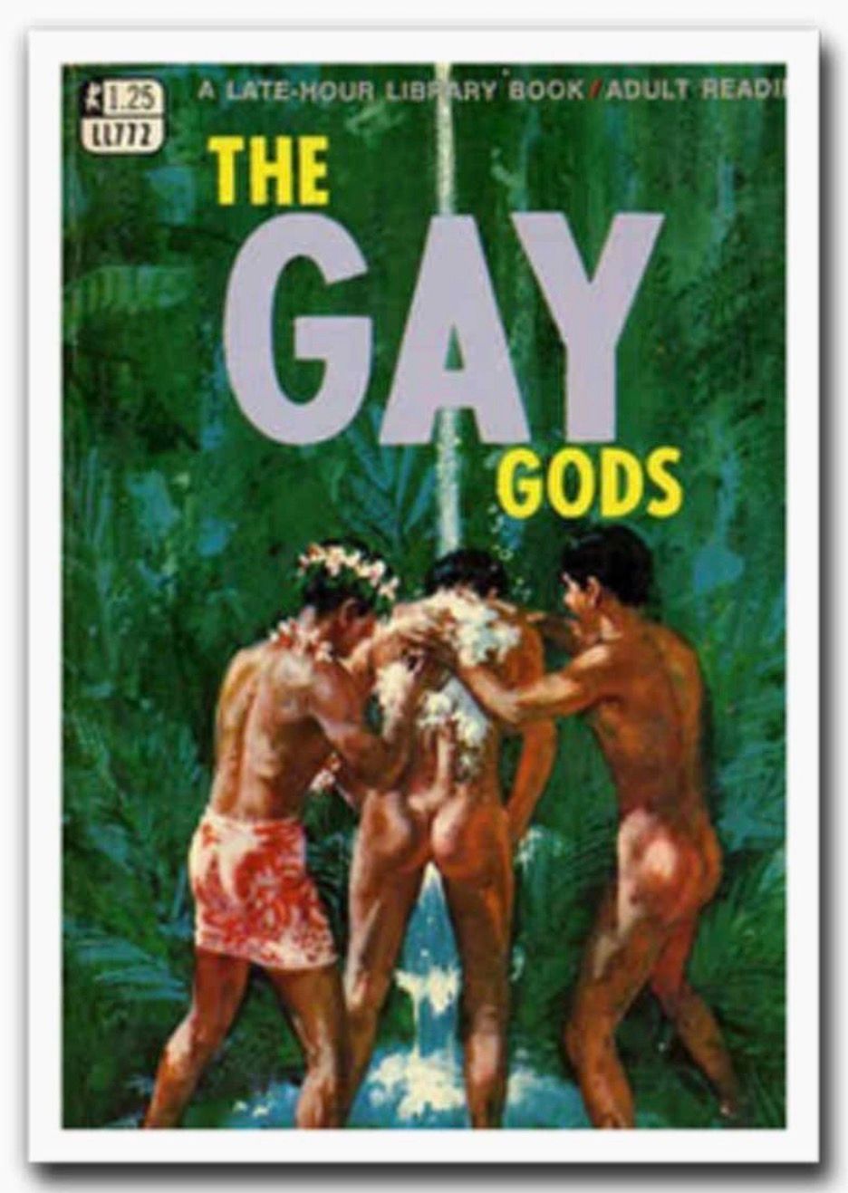 Gay Gods Pulp Novel Book Cover Sticker