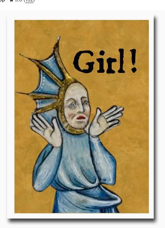 Girl Blank Greeting Card