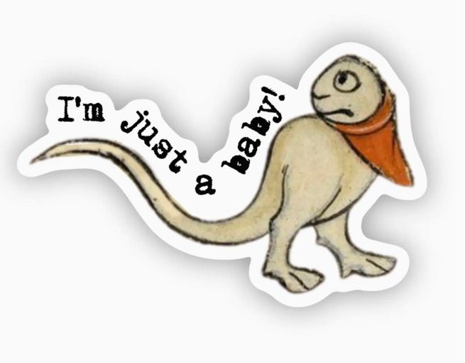Just A Baby Vinyl Sticker