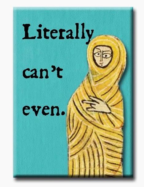 Literally Can't Refrigerator Magnet