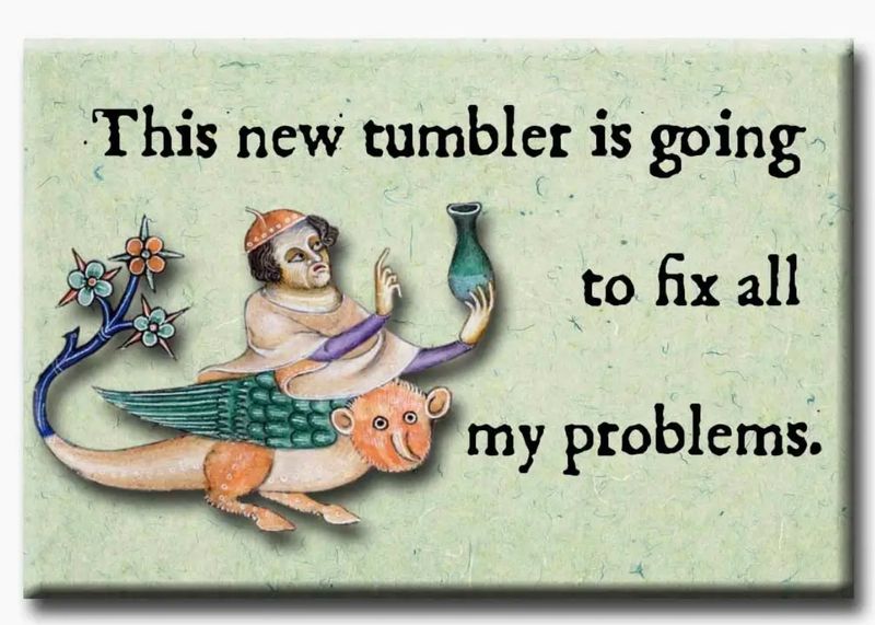 This New Tumbler Refrigerator Magnet 