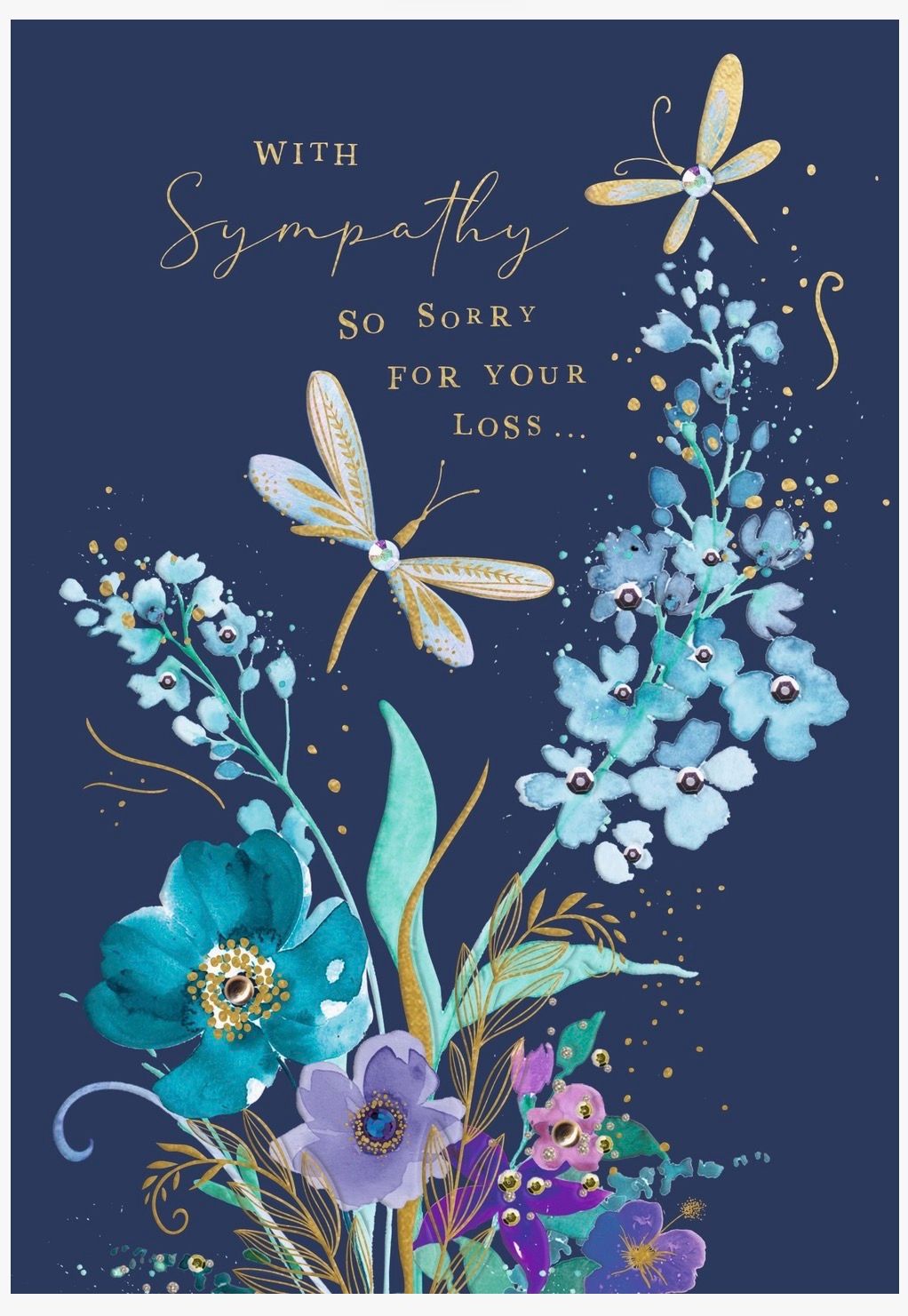 Sympathy Dragonfly Greeting Card