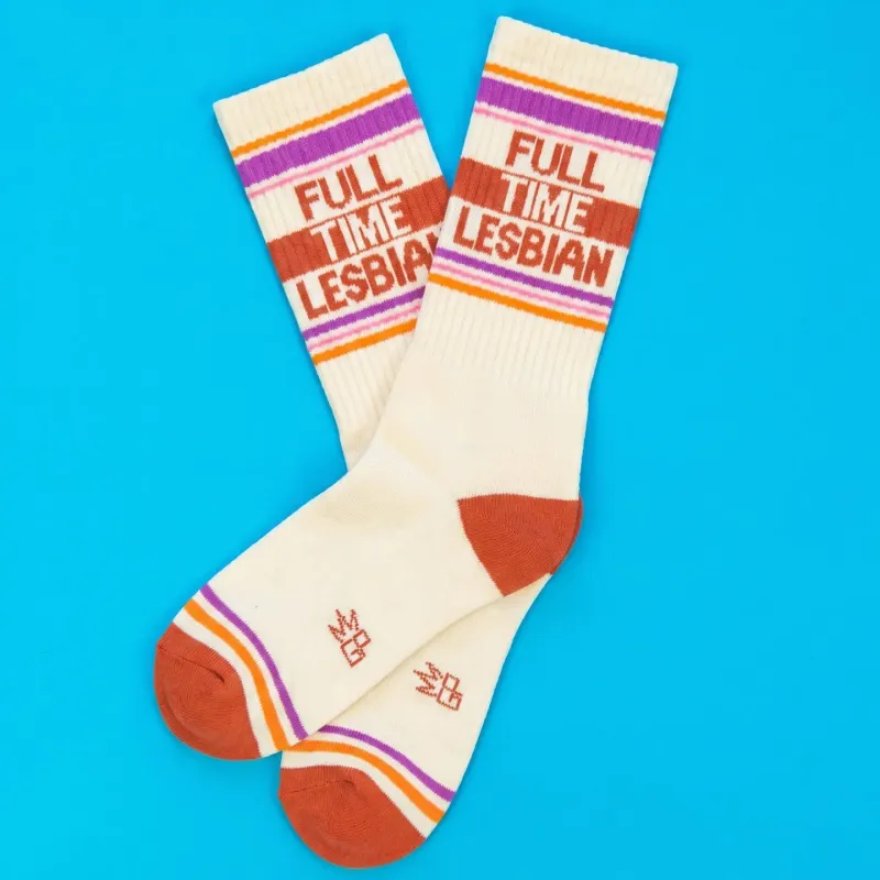 Full Time Lesbian Gym Crew Socks