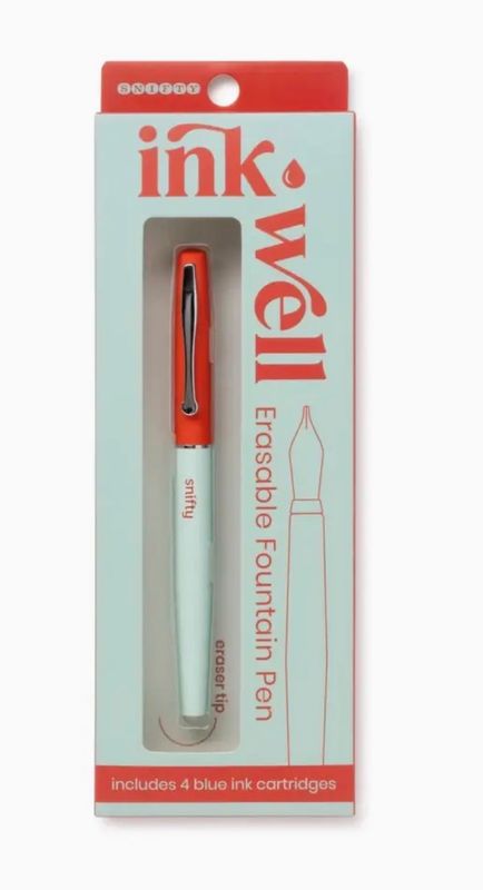 Ink Well Erasable Fountain Pen Tomato/Mint