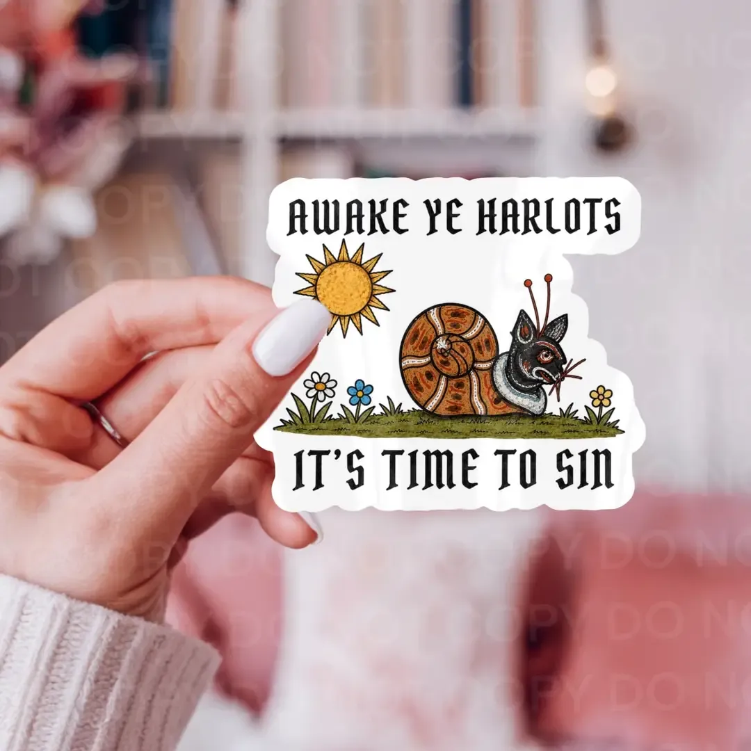 Awake Ye Harlots Sticker