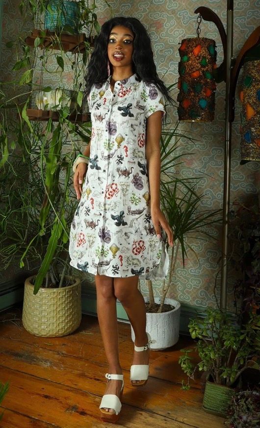 White Linen Freak of Nature Shirt Dress Extra Large
