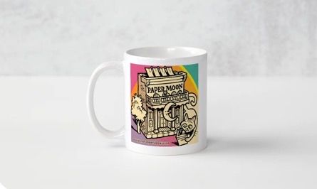 Paper Moon Rainbow Logo Mug