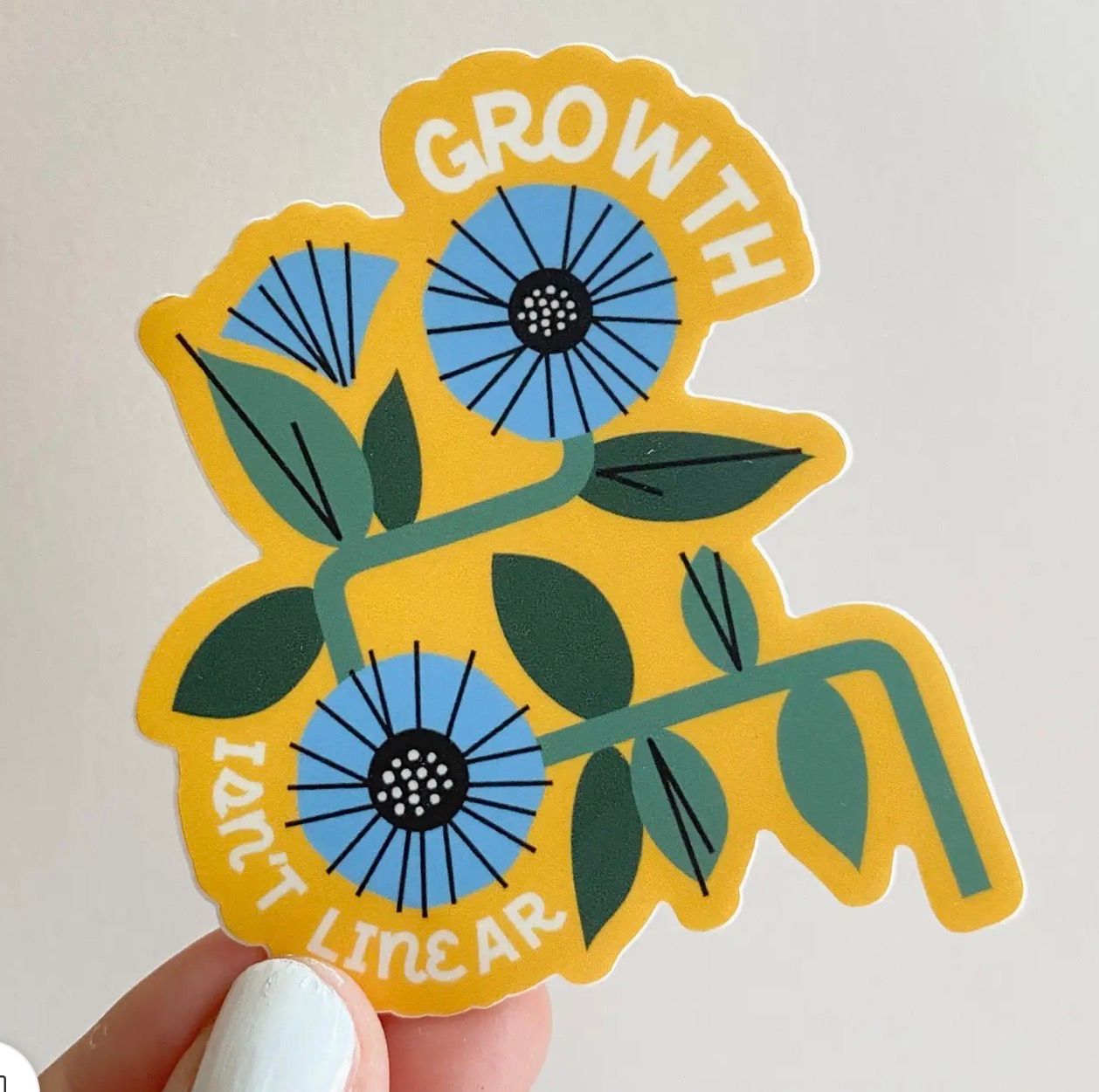 Growth Isn't Linear Sticker