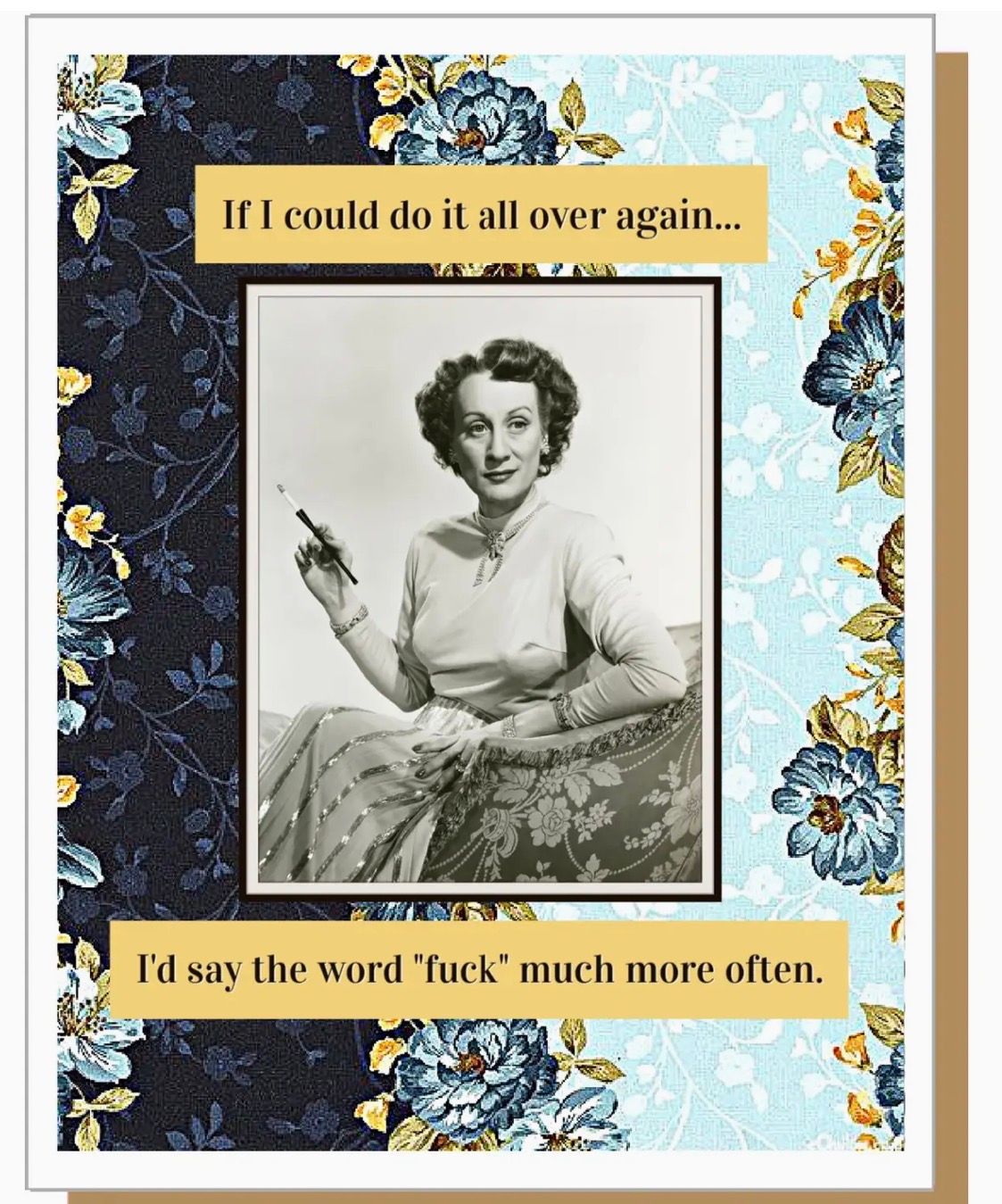 If I Could Do It Over Everyday Card