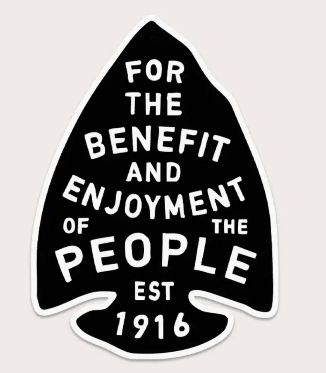 For The Benefit And Enjoyment Of The People Sticker