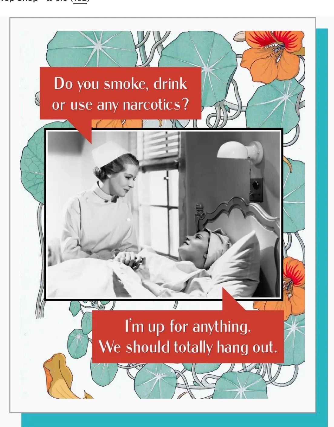 We Should Hang Out Get Well Card