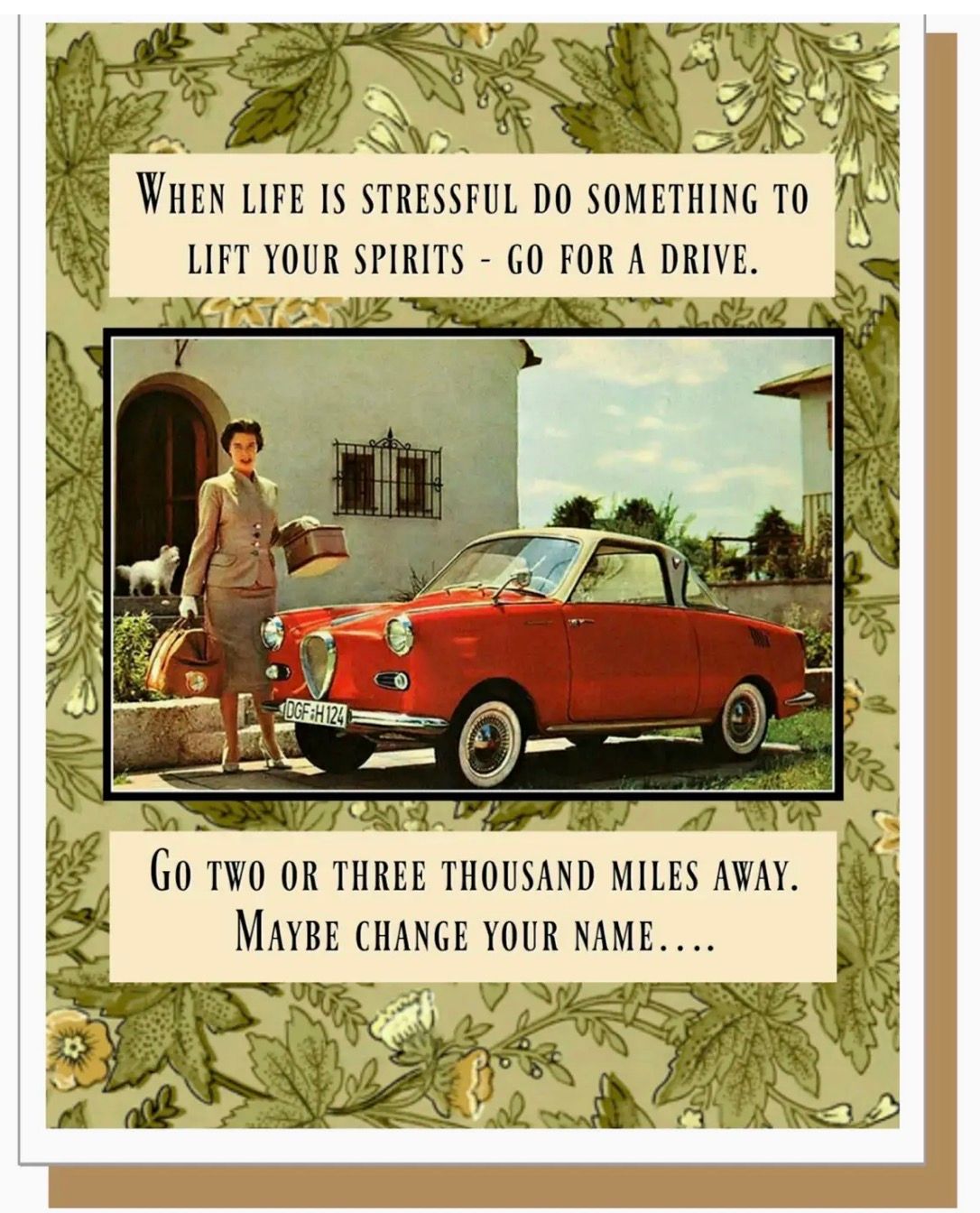 Go For A Drive Greeting Card
