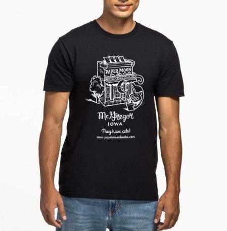 Paper Moon Logo Unisex BLK T-Shirt "Cats"