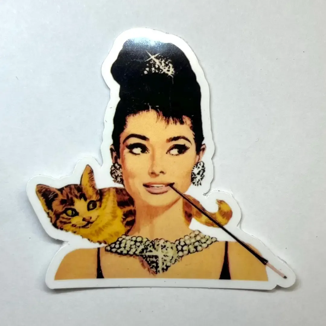 Audrey Hepburn Glossy Sticker 