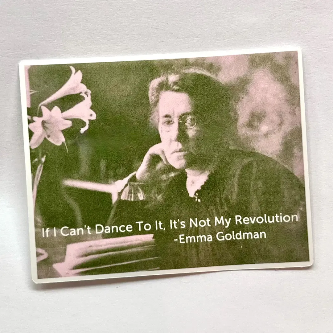 Emma Goldman Glossy Sticker 