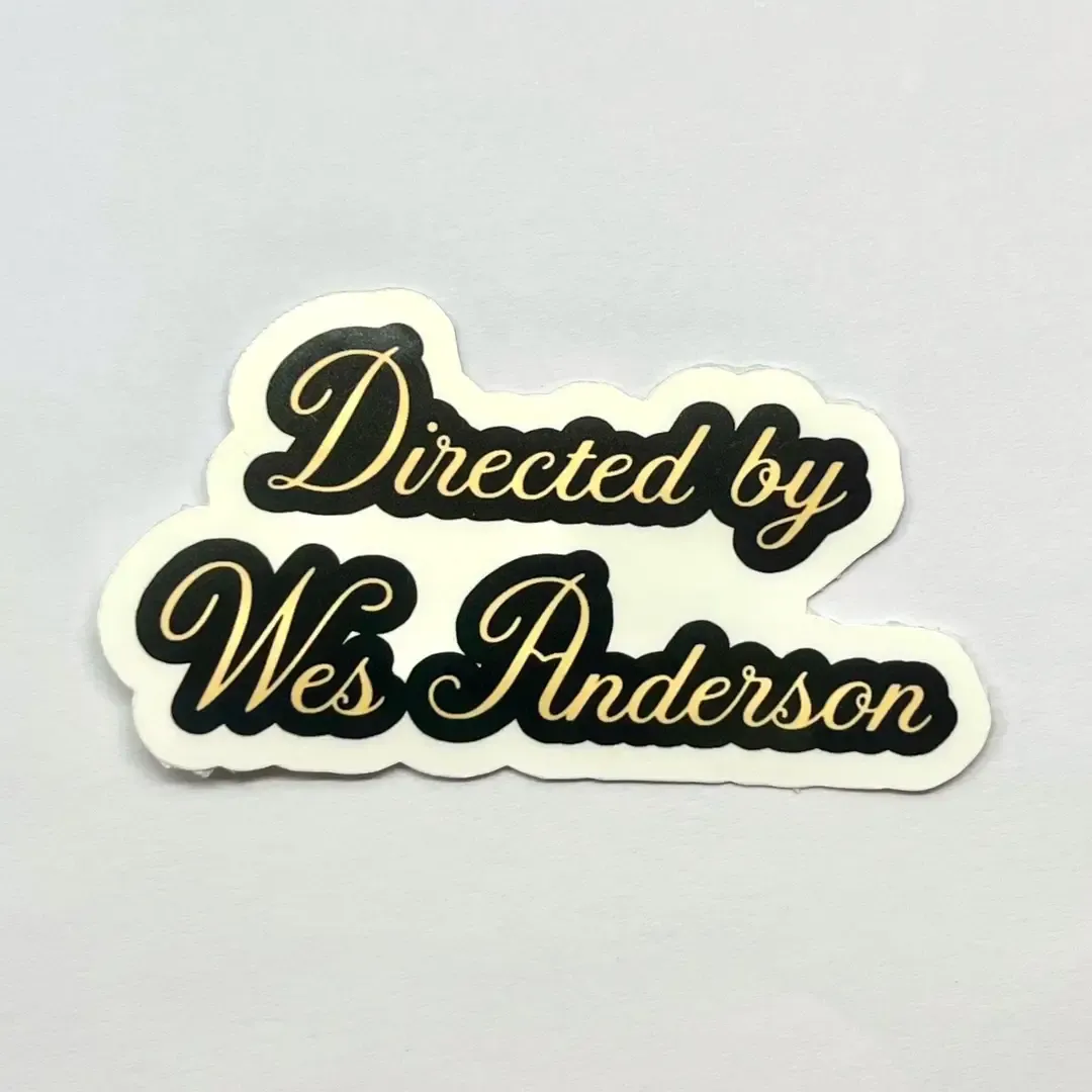 Distracted By Wes Anderson Sticker