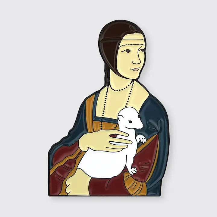 Lady With an Ermine Soft Enamel Pin