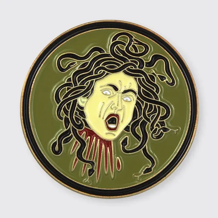 Medusa (Caravaggio)  Enamel Pin