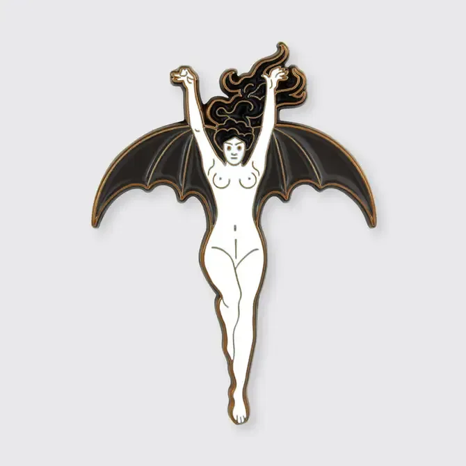 La Femme Chauve-Souris  Enamel Pin