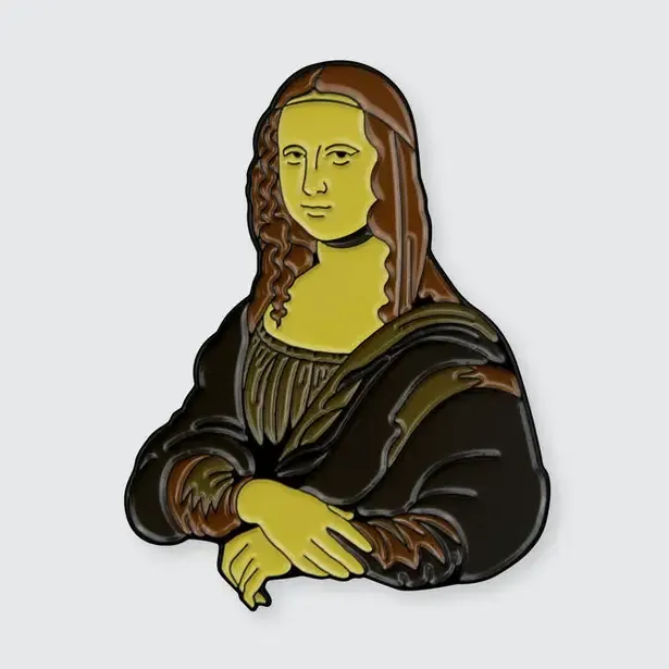 Mona Lisa Enamel Pin