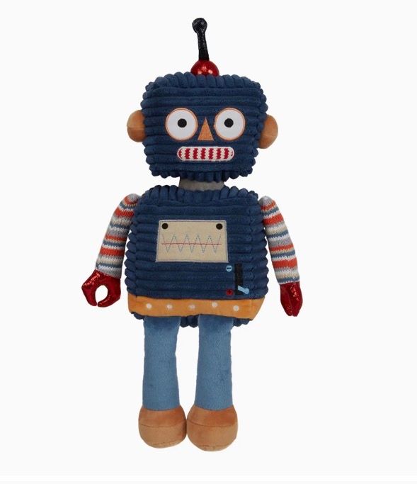 Wilberry Dark Blue Robot Stuffy
