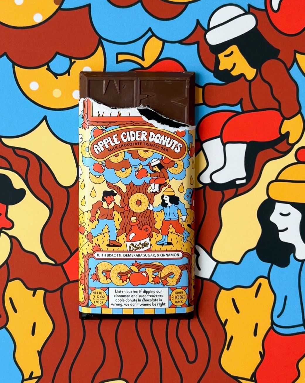 Maeve Apple Cider Donuts ( Milk Chocolate Truffle Bar) 