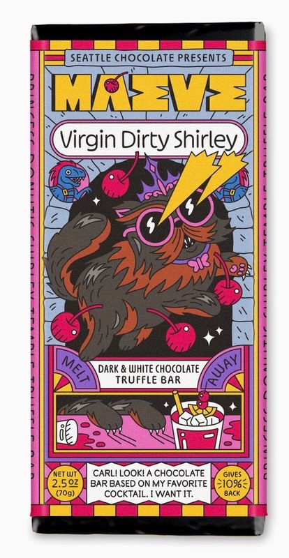 Maeve Virgin Dirty Shirley (Dark &amp; White  Chocolate Truffle Bar