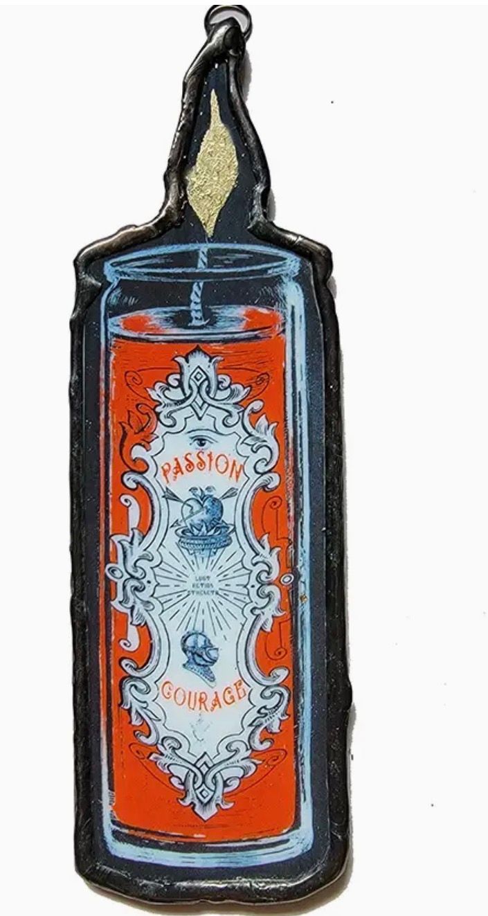 Passion Candle Glass Ornament