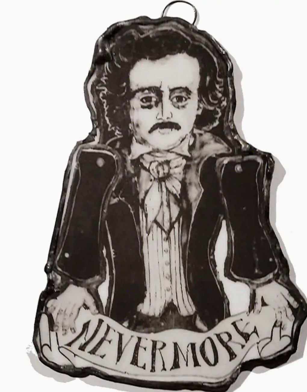 Poe Glass Ornament