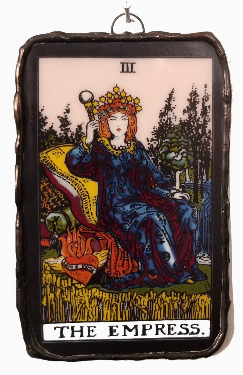 Empress Tarot Glass Ornament