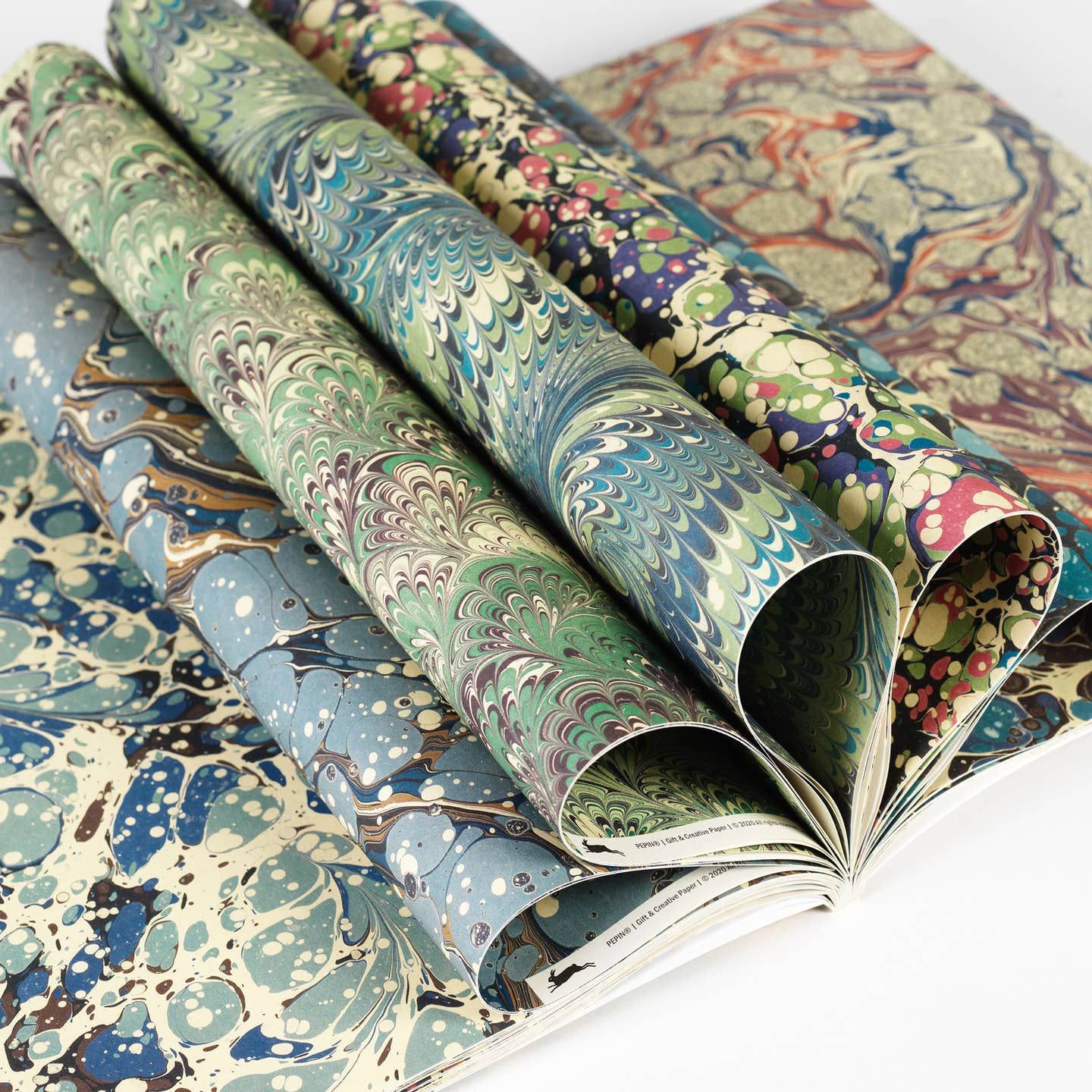 Marbled Paper Gift and Paper Book