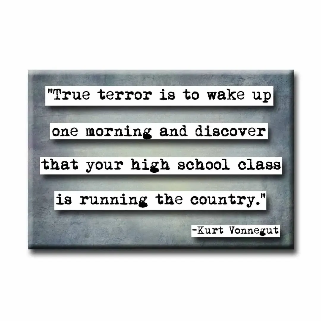 Kurt Vonnegut True Terror Magnet 