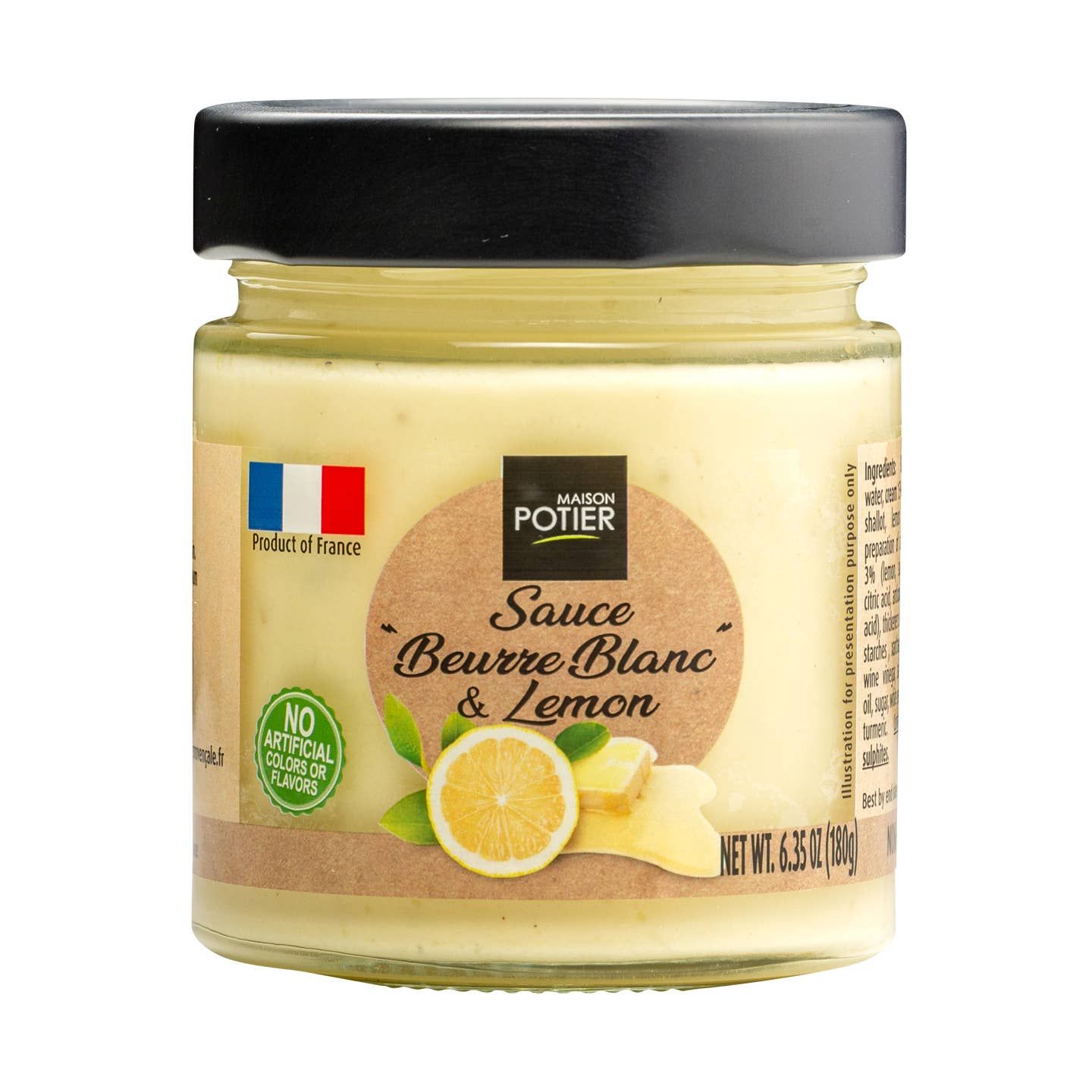 Beurre Blanc &amp; Lemon Sauce Maison Potier 6.35oz